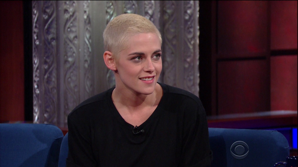 Kristen Stewart during an appearance on CBS’s ‚The Late Show with Stephen Colbert.‘