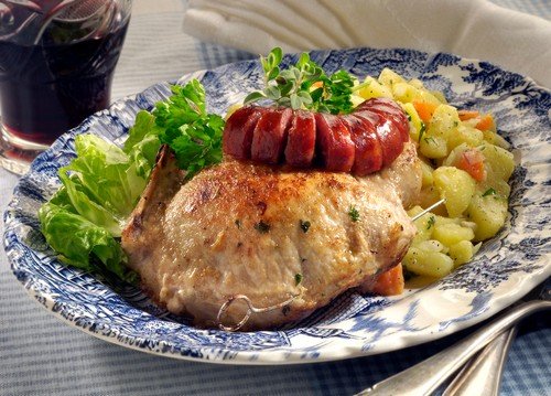 Pork Cutlet Stuffed with Sausage