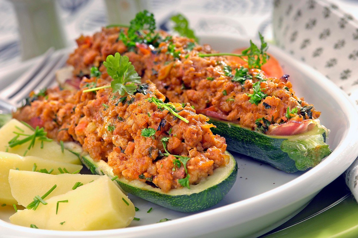 Stuffed Courgette
