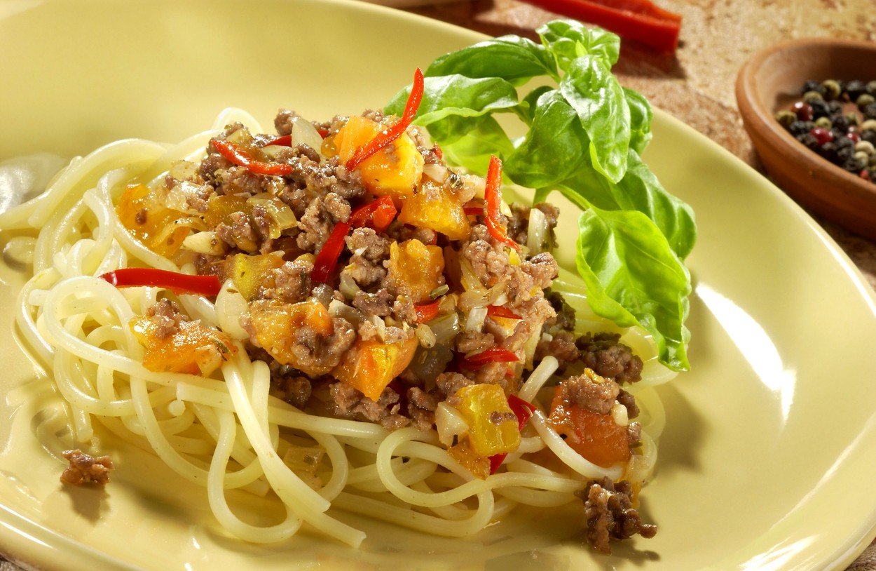 Spaghetti with Mincemeat