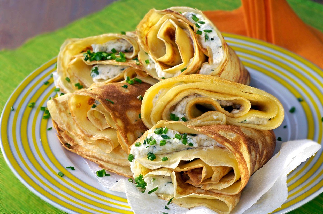 Pancakes with Goat’s Cheese