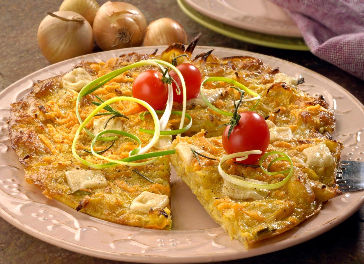 Onion Cakes with Cheese