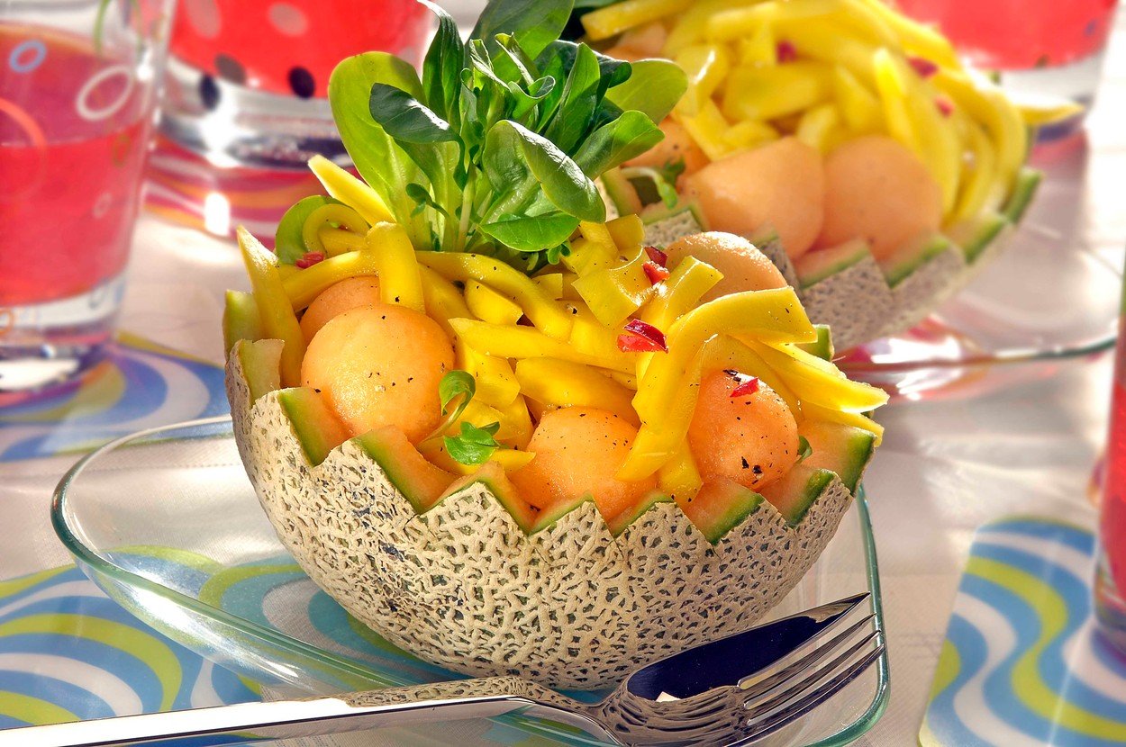 Melon Salad with Mango