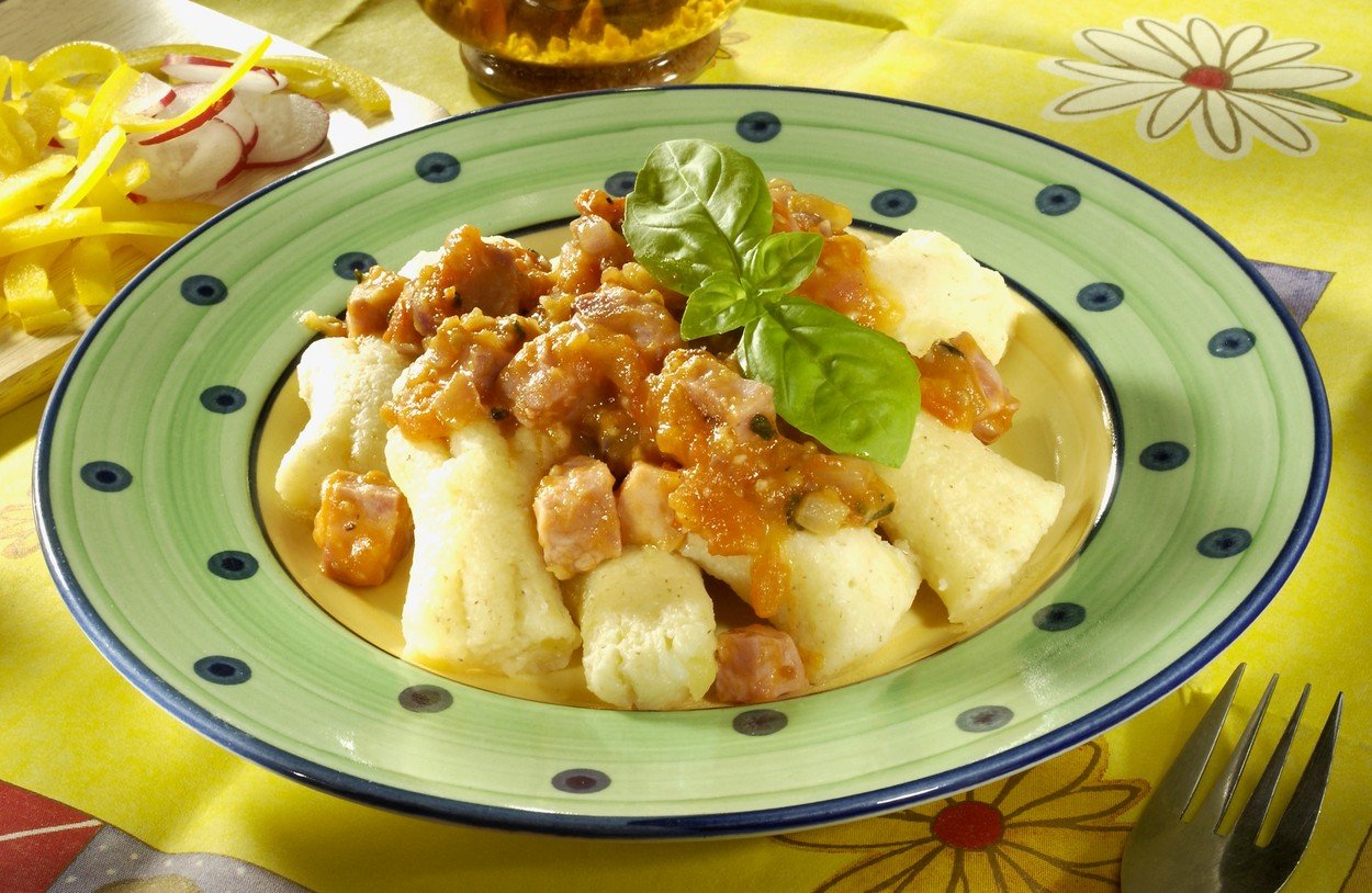Curd Gnocchi with Tomato Sauce