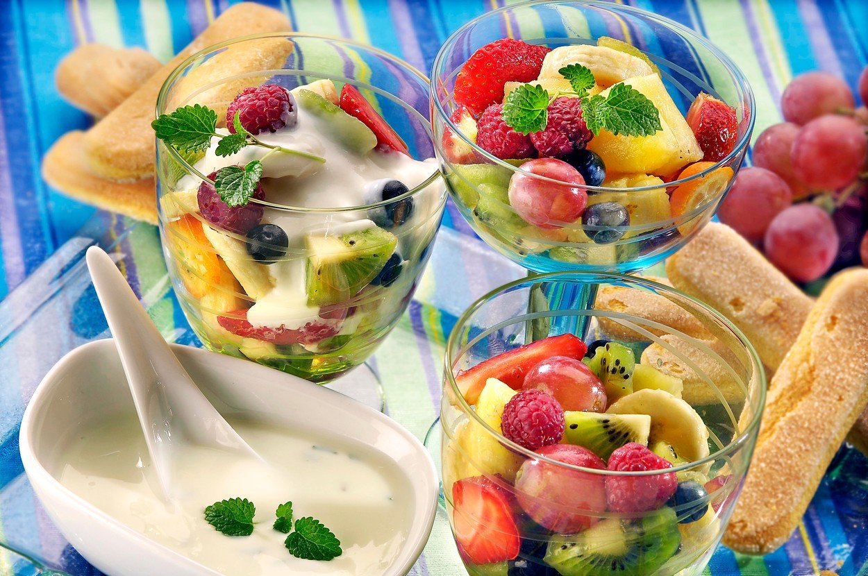 Fruit Salad with Yoghurt