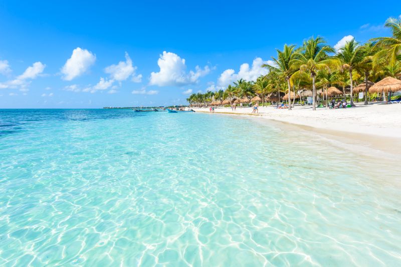 Akumal beach – paradise bay Beach in Quintana Roo, Mexiko – caribbean coast