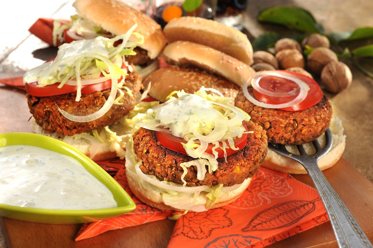 Cockovy burger s orechy
