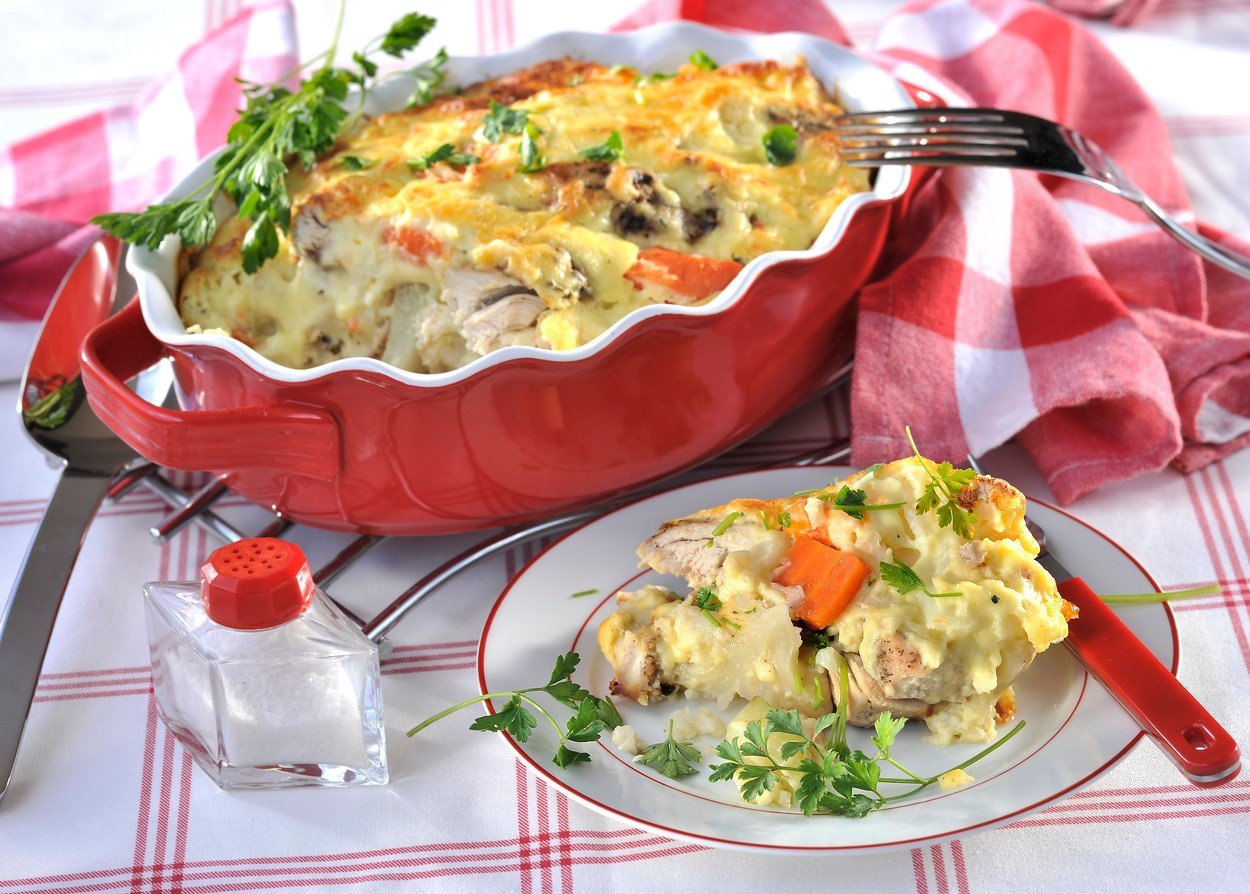 Vegetable Pudding with Meat