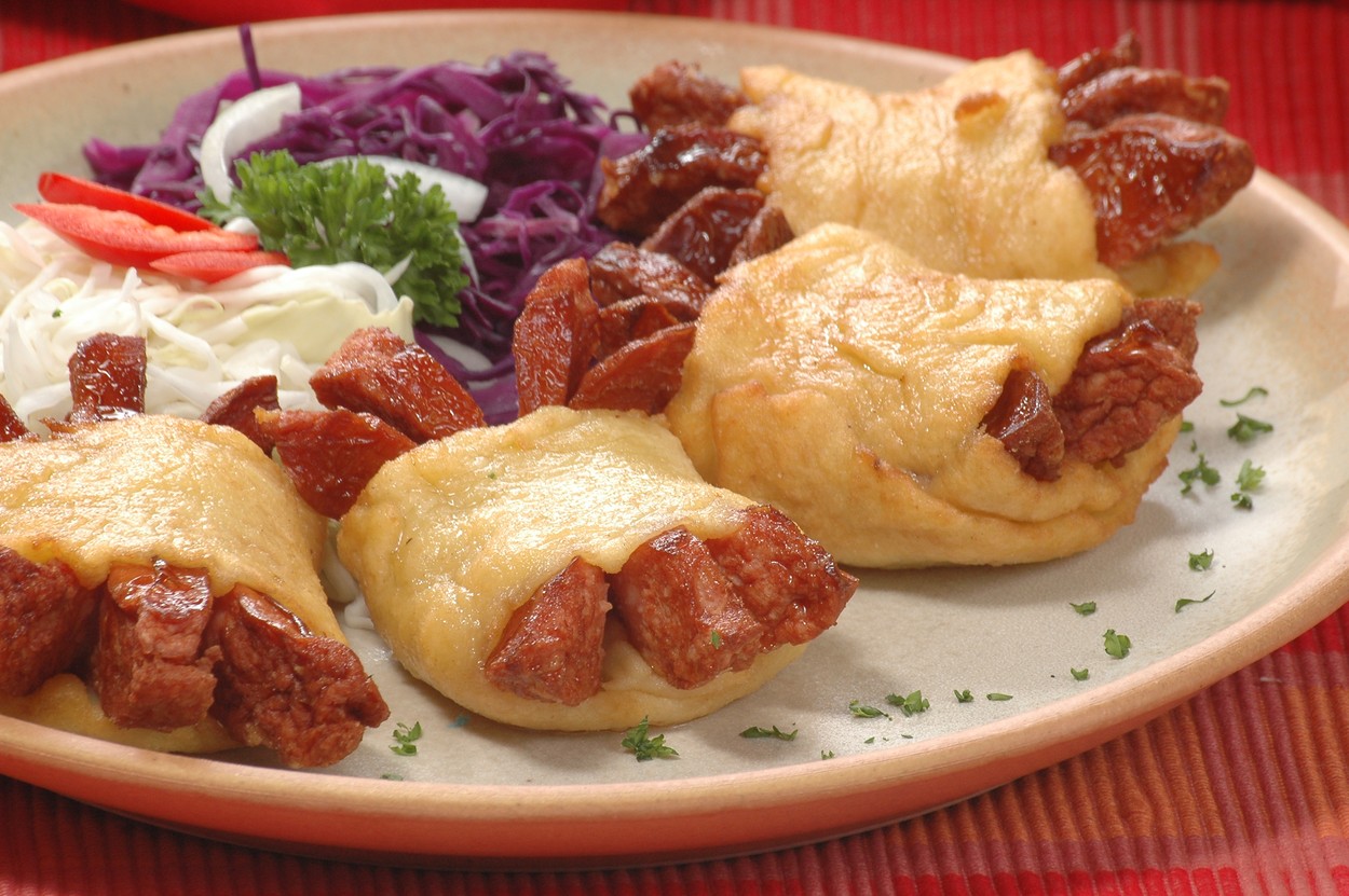 Sausages Fried in Potato Pastry