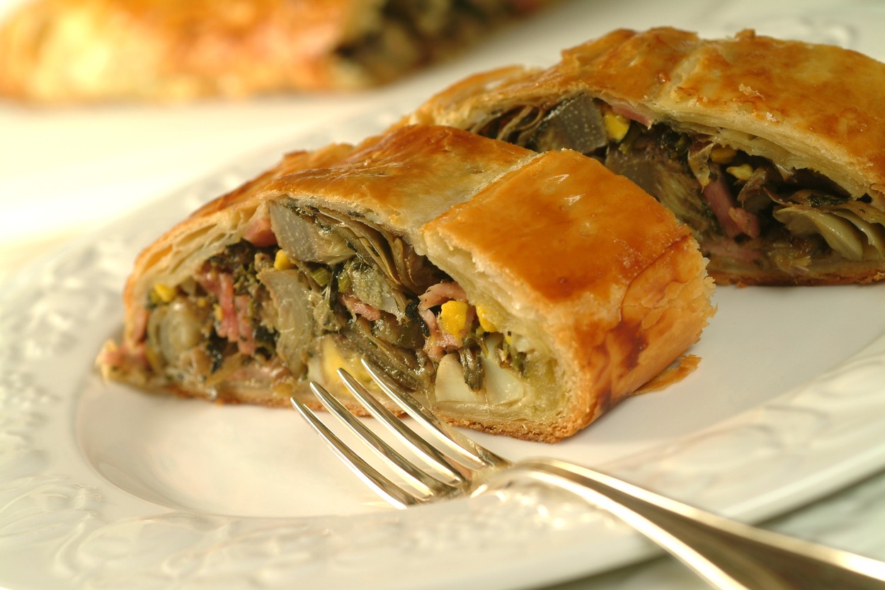 Pastry Roll with Artichoke